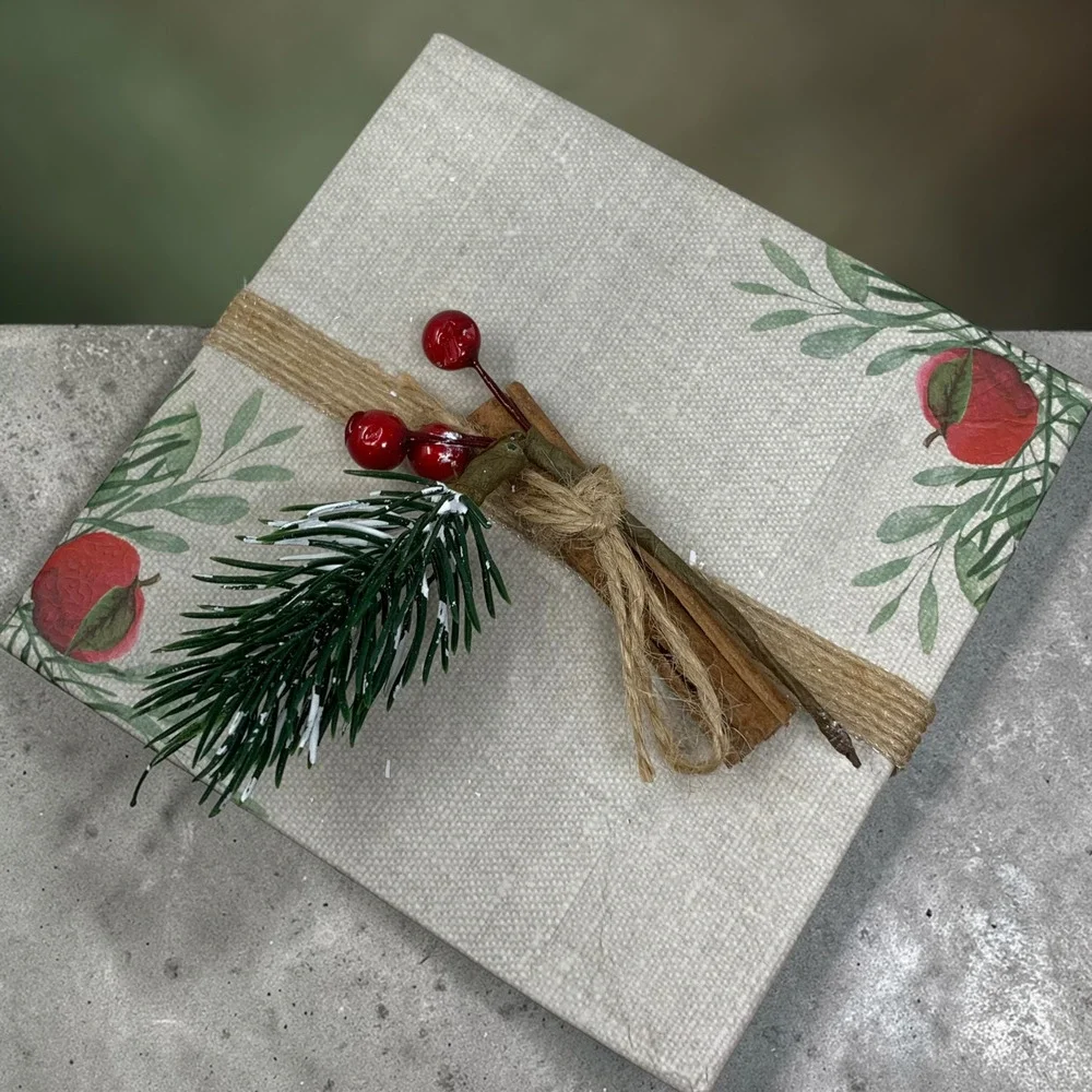 Vintage Pier 1 Apple Crisp Candle 10oz Holiday Box New Unburned Discontinued